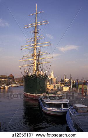 Hamburg, Germany, Elbe River, North Sea, Europe, Tall ship docked in Hamburg and St. Pauli's Harbor along the Elbe River View Large Photo Image Stock Photo - Hamburg, Germany, Elbe River, North Sea, Europe, Tall ship docked in Hamburg and St. Pauli's Harbor along the Elbe River. Fotosearch