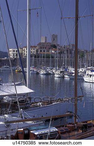 harbor, France, Antibes, Cote d' Azur, Provence, Alpes-Maritimes, Europe, Boats docked in Port Vauban Harbor on the Mediterranean Sea in the city of Antibes. View Large Photo Image Stock Photography - harbor, France, Antibes, Cote d' Azur, Provence, Alpes-Maritimes, Europe, Boats docked in Port Vauban Harbor on the Mediterranean Sea in the city of Antibes.. Fotosearch