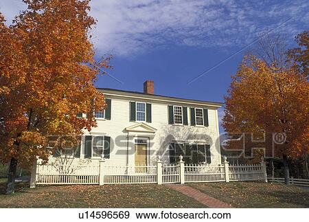 Hillsborough, New Hampshire, NH, Franklin Pierce Homestead National Historic Landmark in the fall in Hillsborough. View Large Photo Image Stock Photo - Hillsborough, New Hampshire, NH, Franklin Pierce Homestead National Historic Landmark in the fall in Hillsborough.. Fotosearch