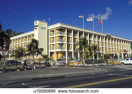 hotel, Charlotte Amalie, St. Thomas, U. S. Virgin Islands, Caribbean, USVI, Holiday Inn Windward Passage in the town of Charlotte Amalie on Saint Thomas Island. View Large Photo Image Stock Photo - hotel, Charlotte Amalie, St. Thomas, U. S. Virgin Islands, Caribbean, USVI, Holiday Inn Windward Passage in the town of Charlotte Amalie on Saint Thomas Island.. Fotosearch