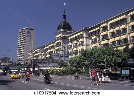 hotel, Switzerland, Interlaken, Berne, Bern, Grand Hotel Victoria in the resort town of Interlaken in the Bernese Oberland. View Large Photo Image Picture - hotel, Switzerland, Interlaken, Berne, Bern, Grand Hotel Victoria in the resort town of Interlaken in the Bernese Oberland.. Fotosearch