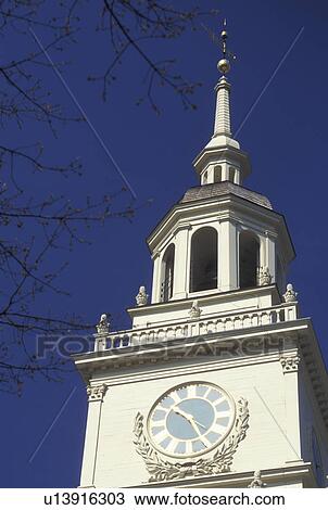 Independence Hall, Philadelphia, Pennsylvania, PA, Steeple of Independence Hall at Independence National Historical Park in downtown Philadelphia. View Large Photo Image Stock Image - Independence Hall, Philadelphia, Pennsylvania, PA, Steeple of Independence Hall at Independence National Historical Park in downtown Philadelphia.. Fotosearch