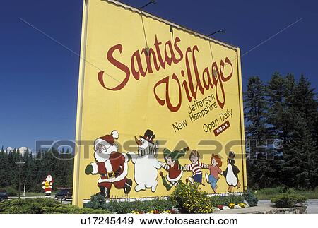 Jefferson, NH, New Hampshire, Entrance to Santa's Village in Jefferson View Large Photo Image Stock Photo - Jefferson, NH, New Hampshire, Entrance to Santa's Village in Jefferson. Fotosearch