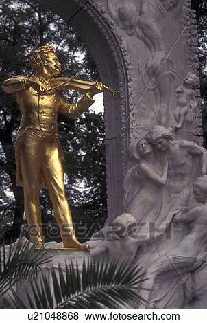 Johann Strauss, Vienna, Austria, Wien, Johann Strauss Monument in the City Park in Vienna View Large Photo Image Stock Photo - Johann Strauss, Vienna, Austria, Wien, Johann Strauss Monument in the City Park in Vienna. Fotosearch