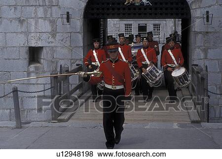 Kingston, Canada, Ontario, The Garrison Parade at Fort Henry National Historic Site in Kingston. View Large Photo Image Stock Photo - Kingston, Canada, Ontario, The Garrison Parade at Fort Henry National Historic Site in Kingston.. Fotosearch