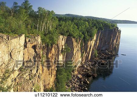 Lake Superior, MN, Minnesota, North Shore Drive, Silver Bay, Palisade Head along the north shore of Lake Superior in Silver Bay. View Large Photo Image Stock Image - Lake Superior, MN, Minnesota, North Shore Drive, Silver Bay, Palisade Head along the north shore of Lake Superior in Silver Bay.. Fotosearch