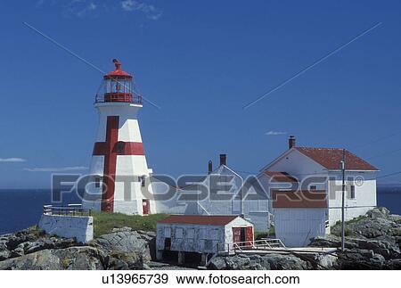 lighthouse, Campobello Island, New Brunswick, Canada, Bay of Fundy, East Quoddy Head Lighthouse on the Bay of Fundy. View Large Photo Image Stock Photo - lighthouse, Campobello Island, New Brunswick, Canada, Bay of Fundy, East Quoddy Head Lighthouse on the Bay of Fundy.. Fotosearch