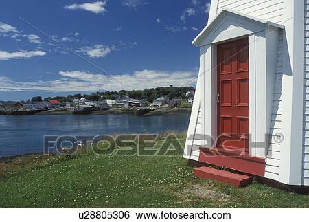 Stock Photograph -  lighthouse, Campobello Island, New Brunswick, Canada, Bay of Fundy, West Lighthouse on the Bay of Fundy.. Fotosearch