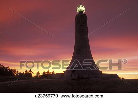 lighthouse, Mt, Greylock, North Adams, MA, Massachusetts, War Veterans Memorial Tower at sunrise on the summit of Mount Greylock at Mount Greylock State Reservation. View Large Photo Image Stock Photo - lighthouse, Mt, Greylock, North Adams, MA, Massachusetts, War Veterans Memorial Tower at sunrise on the summit of Mount Greylock at Mount Greylock State Reservation.. Fotosearch