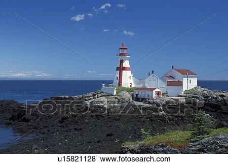 lighthouse, New Brunswick, Campobello Island, Canada, Bay of Fundy, East Quoddy Head Lighthouse on the Bay of Fundy. View Large Photo Image Stock Photo - lighthouse, New Brunswick, Campobello Island, Canada, Bay of Fundy, East Quoddy Head Lighthouse on the Bay of Fundy.. Fotosearch
