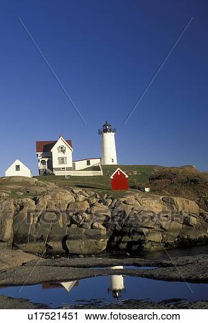 lighthouse, York Harbor, ME, Maine, Nubble Light, Cape Neddick Light at York Harbor on the Atlantic Ocean View Large Photo Image Stock Image - lighthouse, York Harbor, ME, Maine, Nubble Light, Cape Neddick Light at York Harbor on the Atlantic Ocean. Fotosearch