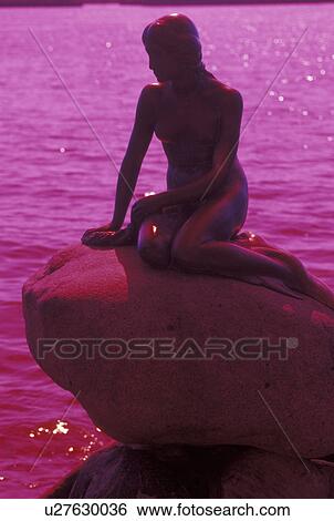 Little Mermaid, Copenhagen, Denmark, Scandinavia, Sjaelland, Europe, Statue of the Little Mermaid (Den Lille Havfrue) on the waterfront. View Large Photo Image Stock Photograph - Little Mermaid, Copenhagen, Denmark, Scandinavia, Sjaelland, Europe, Statue of the Little Mermaid (Den Lille Havfrue) on the waterfront.. Fotosearch