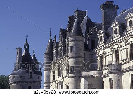 Loire Valley, castle, France, Chenonceau, Loire Castle Region, Indre-et-Loire, Europe, 16th century Chateau de Chenonceau View Large Photo Image Stock Image - Loire Valley, castle, France, Chenonceau, Loire Castle Region, Indre-et-Loire, Europe, 16th century Chateau de Chenonceau. Fotosearch