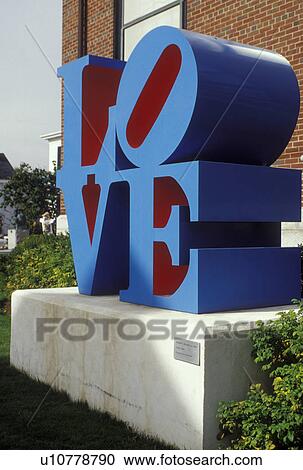 LOVE, Rockland, ME, Maine, Blue LOVE sculpture displayed outside the Farnsworth Art Museum and the Wyeth Center in the autumn. View Large Photo Image Stock Image - LOVE, Rockland, ME, Maine, Blue LOVE sculpture displayed outside the Farnsworth Art Museum and the Wyeth Center in the autumn.. Fotosearch