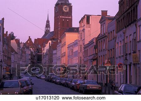 Lubeck, Germany, Schleswig-Holstein, Europe, Downtown Lubeck View Large Photo Image Stock Image - Lubeck, Germany, Schleswig-Holstein, Europe, Downtown Lubeck. Fotosearch