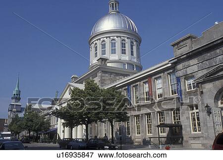 Marche Bonsecours, Montreal, Canada, Quebec, Bonsecours Market at the Old Port (Vieux Port) in Old Montreal (Vieux Montreal) in Quebec. View Large Photo Image Stock Photo - Marche Bonsecours, Montreal, Canada, Quebec, Bonsecours Market at the Old Port (Vieux Port) in Old Montreal (Vieux Montreal) in Quebec.. Fotosearch