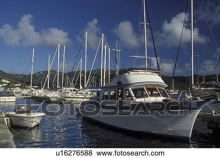 marina, Caribbean, Tortola, British Virgin Islands, Road Town, BVI, Boats docked at a yacht club on the Caribbean Sea on the island of Tortola. View Large Photo Image Stock Photo - marina, Caribbean, Tortola, British Virgin Islands, Road Town, BVI, Boats docked at a yacht club on the Caribbean Sea on the island of Tortola.. Fotosearch