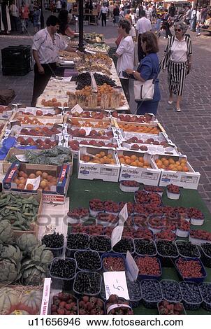 market day, Switzerland, La Cote, Vaud, Produce for sale at the open air market in the town of Morges. View Large Photo Image Stock Photograph - market day, Switzerland, La Cote, Vaud, Produce for sale at the open air market in the town of Morges.. Fotosearch