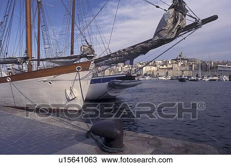 Marseille, France, harbor, Provence, Cote d' Azur, Bouche-du-Rhone, Marseilles, Europe, Vieux Port in the city of Marseille on the Mediterranean Sea. View Large Photo Image Stock Image - Marseille, France, harbor, Provence, Cote d' Azur, Bouche-du-Rhone, Marseilles, Europe, Vieux Port in the city of Marseille on the Mediterranean Sea.. Fotosearch