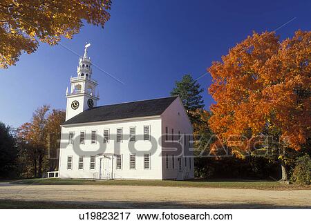 meeting house, Jaffrey, NH, New Hampshire, White clapboard Meeting House ca. 1775 surrounded by colorful fall foliage in the town of Jaffrey Center. View Large Photo Image Stock Photo - meeting house, Jaffrey, NH, New Hampshire, White clapboard Meeting House ca. 1775 surrounded by colorful fall foliage in the town of Jaffrey Center.. Fotosearch