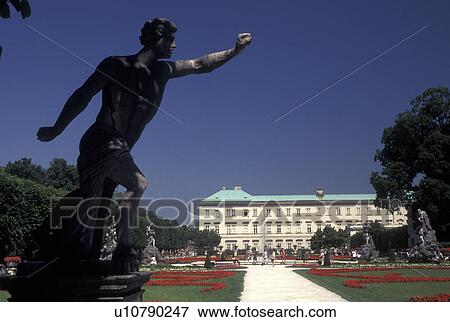 Mirabell Castle, Salzburg, Austria, Statue in Mirabell Gardens at Mirabell Palace in Salzburg. View Large Photo Image Stock Photo - Mirabell Castle, Salzburg, Austria, Statue in Mirabell Gardens at Mirabell Palace in Salzburg.. Fotosearch
