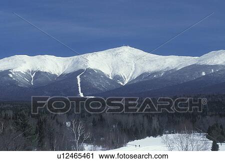 Mount Washington, Bretton Woods, NH, New Hampshire, Scenic view of the Presidential Range on Mt. Washington in the White Mountain National Forest in the winter. View Large Photo Image Stock Image - Mount Washington, Bretton Woods, NH, New Hampshire, Scenic view of the Presidential Range on Mt. Washington in the White Mountain National Forest in the winter.. Fotosearch