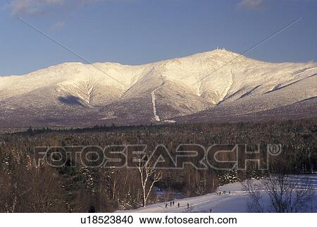 Mount Washington, Bretton Woods, NH, New Hampshire, Scenic view of the Presidential Range on Mt. Washington in the White Mountain National Forest in the winter. View Large Photo Image Stock Image - Mount Washington, Bretton Woods, NH, New Hampshire, Scenic view of the Presidential Range on Mt. Washington in the White Mountain National Forest in the winter.. Fotosearch