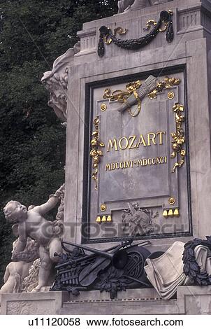 Mozart, Vienna, Austria, Wien, Gold inscription on Wolfgang Amadeus Mozart Monument in Burggarten View Large Photo Image Stock Photo - Mozart, Vienna, Austria, Wien, Gold inscription on Wolfgang Amadeus Mozart Monument in Burggarten. Fotosearch