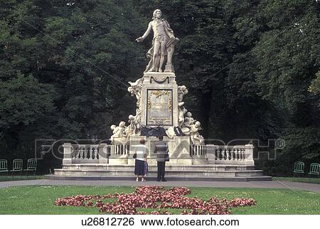 Mozart, Vienna, Austria, Wien, Wolfgang Amadeus Mozart Monument in Burggarten View Large Photo Image Stock Photograph - Mozart, Vienna, Austria, Wien, Wolfgang Amadeus Mozart Monument in Burggarten. Fotosearch