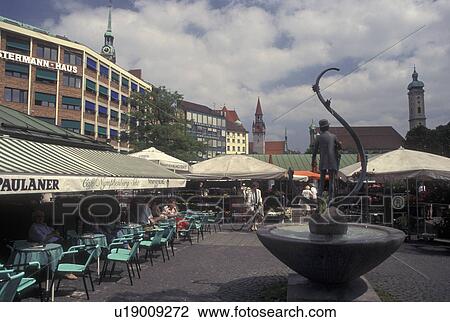 Munich, beer garden, cafT, Germany, Viktualienmarkt, Bavaria, Munchen, Europe, Outdoor cafT at the Beer Garden at Viktualienmarkt in downtown Munich. View Large Photo Image Stock Image - Munich, beer garden, cafT, Germany, Viktualienmarkt, Bavaria, Munchen, Europe, Outdoor cafT at the Beer Garden at Viktualienmarkt in downtown Munich.. Fotosearch