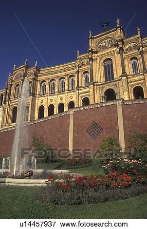 Munich, Germany, Bavaria, Munchen, Europe, Maximilaneum, the Bavarian Parliament. View Large Photo Image Stock Photo - Munich, Germany, Bavaria, Munchen, Europe, Maximilaneum, the Bavarian Parliament.. Fotosearch