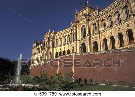 Munich, Germany, Bavaria, Munchen, Europe, Maximilaneum, the Bavarian Parliament. View Large Photo Image Stock Photo - Munich, Germany, Bavaria, Munchen, Europe, Maximilaneum, the Bavarian Parliament.. Fotosearch