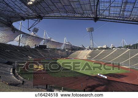 Munich, Germany, Bavaria, Munchen, Europe, Olympic Stadium at Olympia Park View Large Photo Image Stock Photo - Munich, Germany, Bavaria, Munchen, Europe, Olympic Stadium at Olympia Park. Fotosearch