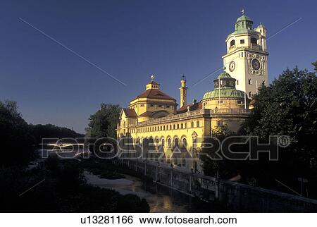 Munich, Germany, Bavaria, Munchen, Europe, Volksbad View Large Photo Image Stock Photograph - Munich, Germany, Bavaria, Munchen, Europe, Volksbad. Fotosearch