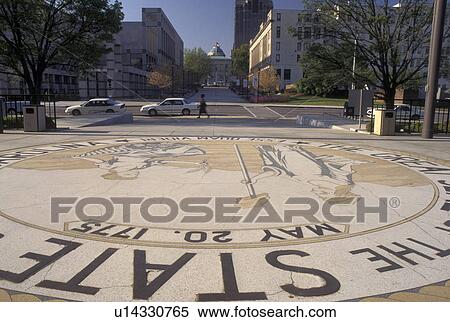 NC, State Seal, Raleigh, North Carolina, State Seal at the Bicentennial Plaza in the capital city of Raleigh. View Large Photo Image Stock Photography - NC, State Seal, Raleigh, North Carolina, State Seal at the Bicentennial Plaza in the capital city of Raleigh.. Fotosearch