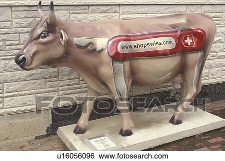 New Glarus, cow, WI, Wisconsin, Little Switzerland, Painted swiss cow in the town of New Glarus. View Large Photo Image Stock Photograph - New Glarus, cow, WI, Wisconsin, Little Switzerland, Painted swiss cow in the town of New Glarus.. Fotosearch