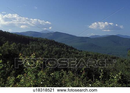 NH, New Hampshire, White Mountain National Forest, Scenic view of the White Mountain Nat'l Forest. View Large Photo Image Stock Image - NH, New Hampshire, White Mountain National Forest, Scenic view of the White Mountain Nat'l Forest.. Fotosearch