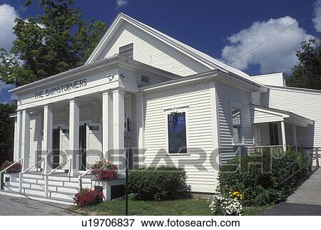 Stock Photo -  NH, Tamworth, New Hampshire, Barnstormers Summer Theatre in the town of Tamworth.. Fotosearch