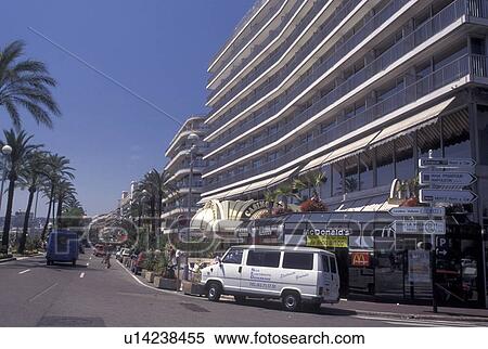 Nice, France, Cote d' Azur, Provence, Alpes-Maritimes, Europe, The palm-lined Promenade des Anglais in the city of Nice. View Large Photo Image Stock Photography - Nice, France, Cote d' Azur, Provence, Alpes-Maritimes, Europe, The palm-lined Promenade des Anglais in the city of Nice.. Fotosearch
