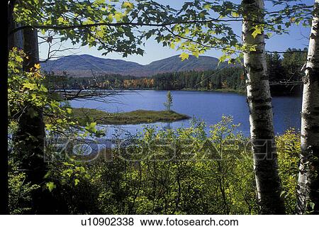 NY, The Adirondacks, New York, Scenic view of lake and mountains in the autumn in the Adirondack Park in Franklin County. View Large Photo Image Stock Photo - NY, The Adirondacks, New York, Scenic view of lake and mountains in the autumn in the Adirondack Park in Franklin County.. Fotosearch