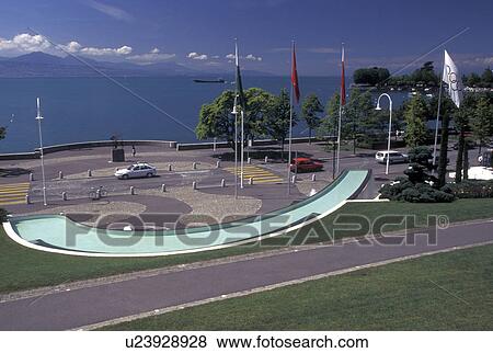 olympics, Lausanne, Ouchy, Switzerland, Vaud, Lac Leman, Le Parc Olympique along Lake Geneva in Lausanne near the Olympic museum. View Large Photo Image Stock Photo - olympics, Lausanne, Ouchy, Switzerland, Vaud, Lac Leman, Le Parc Olympique along Lake Geneva in Lausanne near the Olympic museum.. Fotosearch