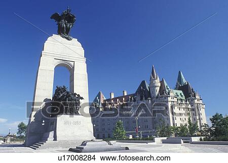 Picture -  Ottawa, Canada, Ontario, National War Memorial on Confederation Square in downtown Ottawa.. Fotosearch