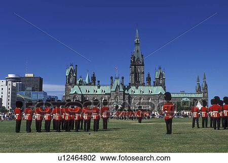 Ottawa, Ontario, Canada, Changing of the Guard on the lawn of Parliament Hill. View Large Photo Image Stock Image - Ottawa, Ontario, Canada, Changing of the Guard on the lawn of Parliament Hill.. Fotosearch