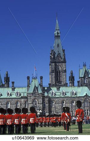 Ottawa, Ontario, Canada, Changing of the Guard on the lawn of Parliament Hill. View Large Photo Image Stock Photo - Ottawa, Ontario, Canada, Changing of the Guard on the lawn of Parliament Hill.. Fotosearch