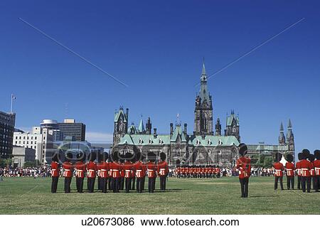 Ottawa, Ontario, Canada, Changing of the Guard on the lawn of Parliament Hill. View Large Photo Image Stock Photograph - Ottawa, Ontario, Canada, Changing of the Guard on the lawn of Parliament Hill.. Fotosearch