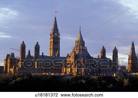 Ottawa, Ontario, Canada, Parliament Buildings in the evening on Parliament Hill. View Large Photo Image Stock Image - Ottawa, Ontario, Canada, Parliament Buildings in the evening on Parliament Hill.. Fotosearch