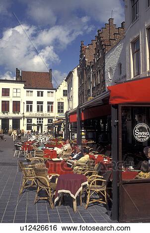 outdoor cafT, Brugge, Belgium, Bruges, West-Vlaanderen, Europe, Outdoor cafTs in downtown Bruges. View Large Photo Image Stock Photograph - outdoor cafT, Brugge, Belgium, Bruges, West-Vlaanderen, Europe, Outdoor cafTs in downtown Bruges.. Fotosearch