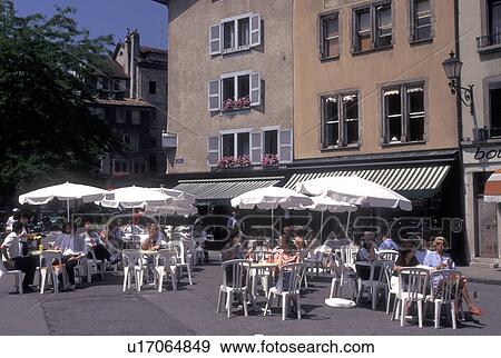 outdoor cafT, Geneva, Switzerland, Outdoor cafT at Place du Bourg de Four in the old town of the city of Geneva. View Large Photo Image Stock Photo - outdoor cafT, Geneva, Switzerland, Outdoor cafT at Place du Bourg de Four in the old town of the city of Geneva.. Fotosearch