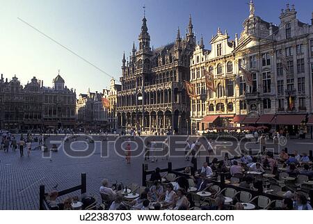 outdoor cafT, Grand Place, Brussels, Bruxelles, Belgium, Europe, Outdoor cafT in Grand-Place (Grote Markt) in downtown Brussels. View Large Photo Image Stock Image - outdoor cafT, Grand Place, Brussels, Bruxelles, Belgium, Europe, Outdoor cafT in Grand-Place (Grote Markt) in downtown Brussels.. Fotosearch