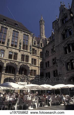 outdoor cafT, Munich, Germany, Munchen, Bavaria, Europe, Outdoor cafT outside the Neues Rathaus at Marienplatz in downtown Munich. View Large Photo Image Stock Image - outdoor cafT, Munich, Germany, Munchen, Bavaria, Europe, Outdoor cafT outside the Neues Rathaus at Marienplatz in downtown Munich.. Fotosearch